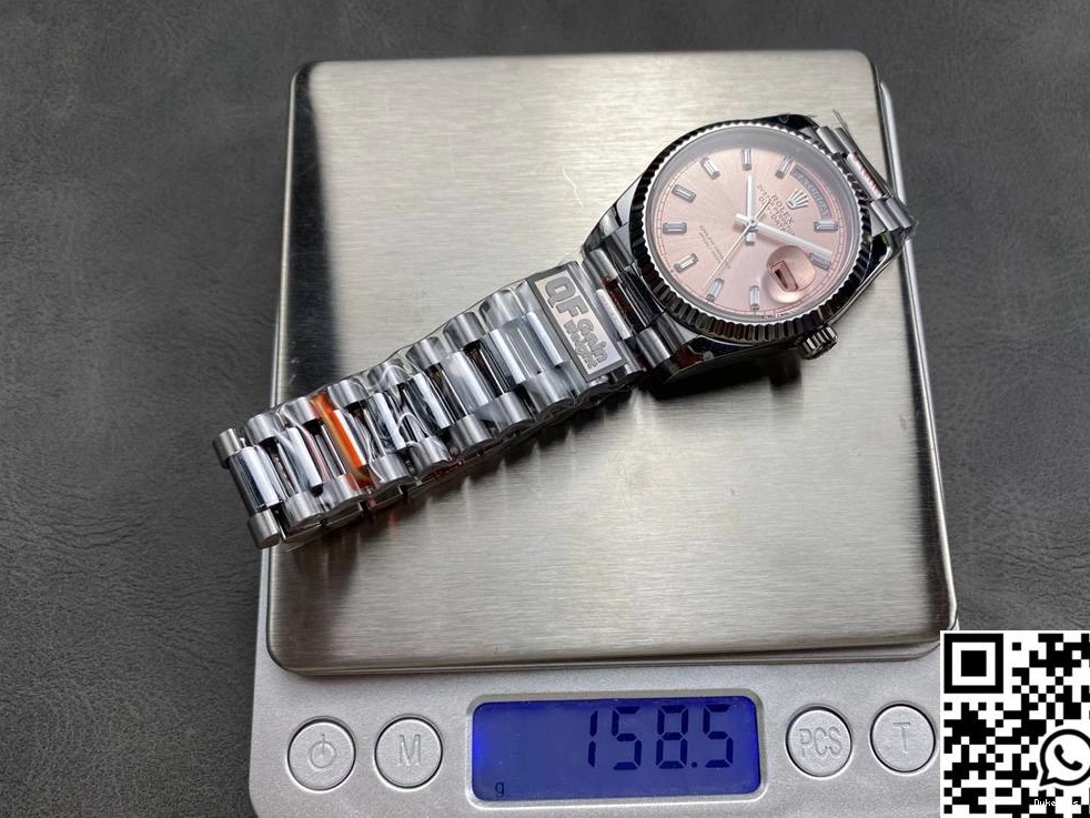 36mm Day QF Factory Steel Dial Tungsten v5 M128239-0071 Pink Date Rolex 0902
